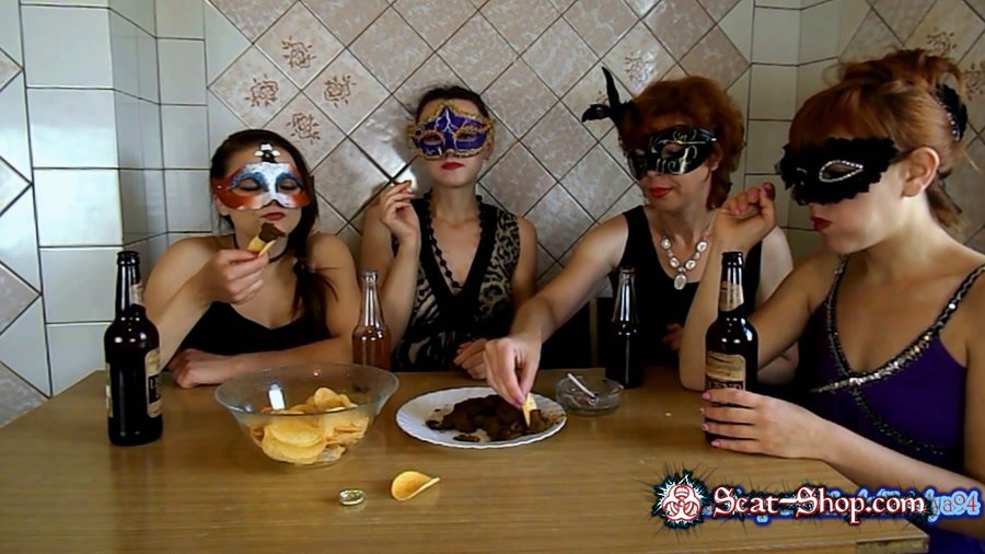 ModelNatalya94 - The morning Breakfast the four girls [Threesome Scat / 1.19 GB] FullHD 1080p (Amateur, Milf)