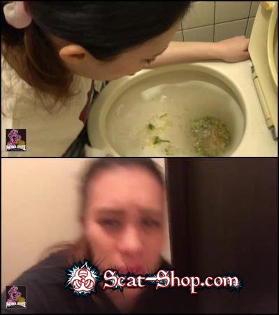 Toilet vomit トイレ嘔吐 プーキング・ガールズ Puking HD   (Phowa house vomit, Japanese vomit) FullHD 1080p