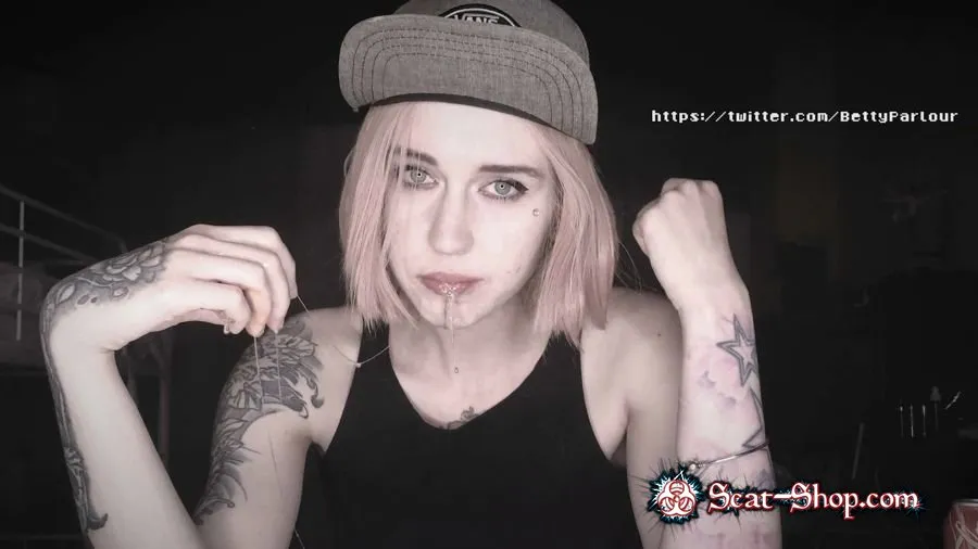DirtyBetty - PUKE and VOMIT after Hot-Dog with CUM FullHD 1080p (Solo, Teen)