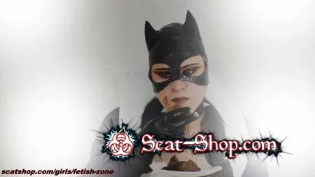 Download Fetish-zone - Catwoman smears and swallows FullHD 1080p (Scatology, Solo) scat-shop.com