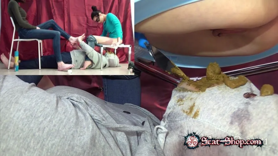 MilanaSmelly - Do a foot massage and eat our shit! FullHD 1080p (Domination, Scat Porn)