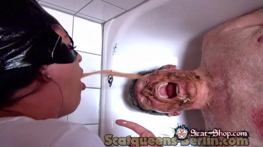 Scatqueens-Berlin - 2Big Piles Shit for the Pig3 HD 720p (Toilet Slavery)
