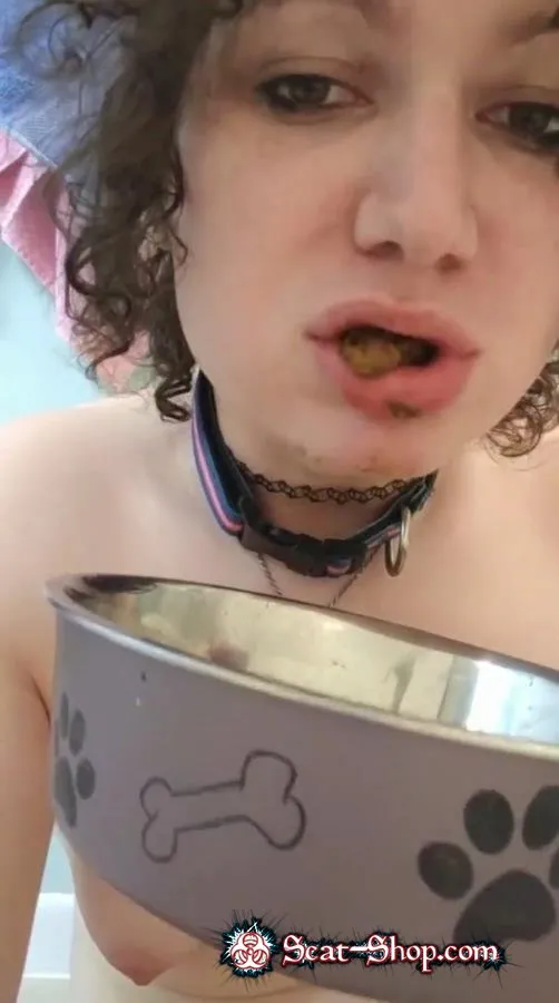 GoddessAndreea - Kinky slut eat own shit part 1 UltraHD 2K (Defecation, Solo)