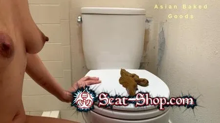 Porn Marinayam19 - Shit on The Toilet Cover, Back View FullHD 1080p (Big pile, Solo) scat-shop.com