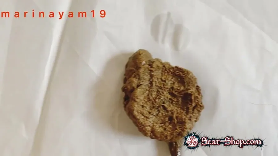 Marinayam19 - Marina cums and shits backstage between speech FullHD 1080p (Shitting, Solo)