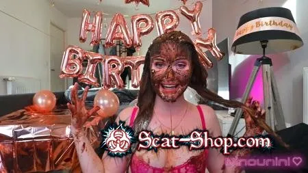 Download Ninounini - BIRTHDAY CAKE (PUKE): I eat a shitty cupcake! FullHD 1080p (Scatology, Solo) scat-shop.com