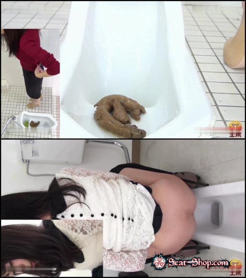 Pooping long turd and diarrhea.   (Jav Scat, Closeup) FullHD 1080p