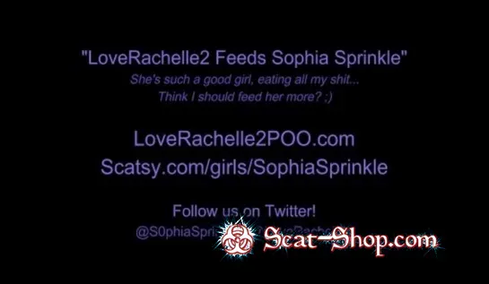 LoveRachelle2 , Sophia Sprinkle - LoveRachelle2 Feeds Sophia Sprinkle [Shitting / 2.58 GB] 4K UHD (Lesbian, Shit Eating)