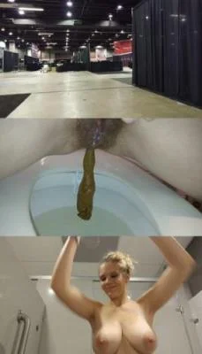 CandieCane - Public Porn Convention Pee and Surprise Poop [Scathd.com / 1.12 GB] FullHD 1080p (Big Tits, Big Shit)