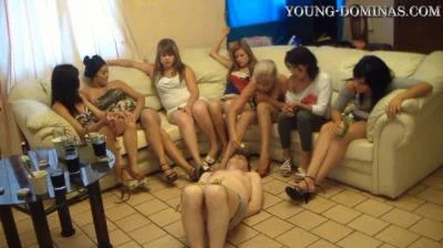 Young Dominas - Double Slave Part 1 [Group Femdom / 1.30 GB] HD 720p (Gang Bang, Domination)