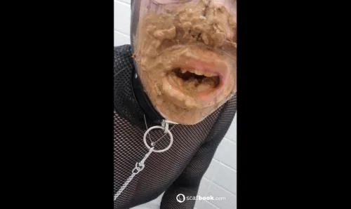 Scatlina - The slave eats her master's shit from the toilet [Scatbook / 570.39 MB] HD 720p