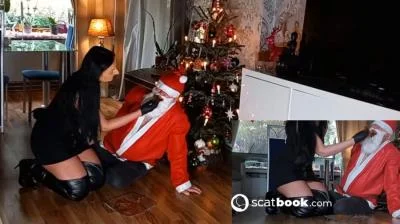 Porn Mistress Luciana - Weihnachtsmann mit Scheiße abgefullt HD 720p (Germany, Scat) scat-shop.com