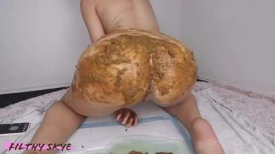 Porn Filthy Skye - Shitting Girl 59 HD 720p (Defecation, Scat Wife) scat-shop.com