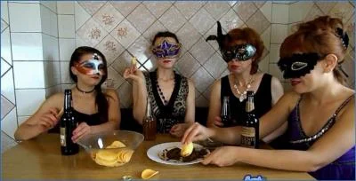 ModelNatalya94 and Four Girls Serve Up a Nasty Morning Breakfast- Watch Online