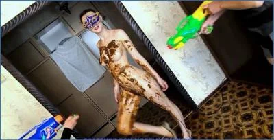 Water Pistol Games with ModelNatalya94 Featuring Shitting and Pissing