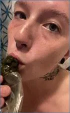Missellie Sucking on a Turd and Drinking Piss