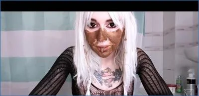 Dirty Betty Scat Color Corn Flakes Food Play with Anal and Femdom