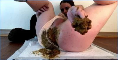 Emily Milk Smearing Peach Panty Poo!- Watch Online Now