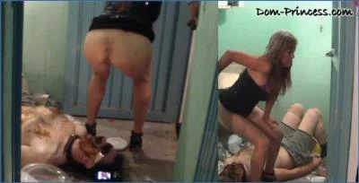 Sofia in Toilet Issues Part 2: A Messy Femdom Feeding video