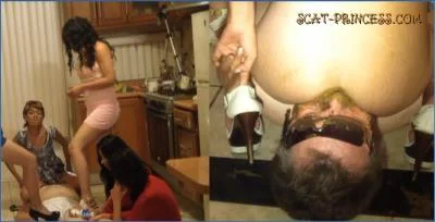Sofia's Hardcore Kitchen Abuse: Toilet Man Humiliation Part 3