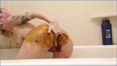 Shit Eating with xxecstacy Close Up Anal Fingering and Smearing