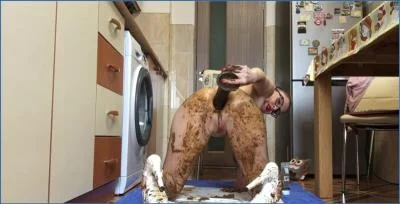 Ella Gilbert's Extreme Body Smearing with Nasty Shitting