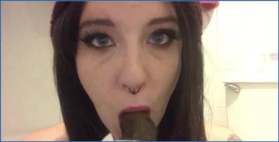 Missellie Becomes ts-ss's Toilet Slave in Hardcore Vomit and Piss Drinking porn
