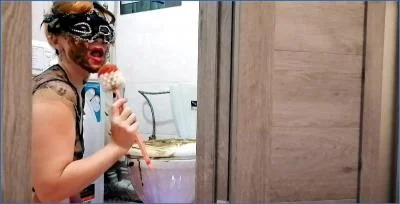 ModelNatalya94 Dominates Real Slave with Toilet Brush and Dirty Smearing