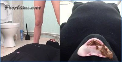 Shit Eating by PooAlina in Close Contact with the Dirty Anus of Alina