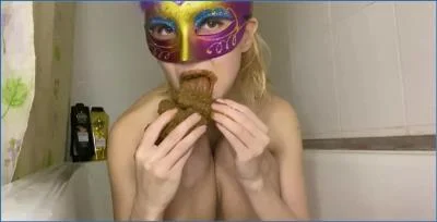 Veronika's Enema Filled Diarrhea and Vomit Mess in Extreme Solo Action