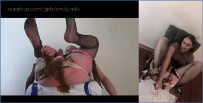Emily Milk Brings extreme Toilet Action in Big Marker Panty Poo