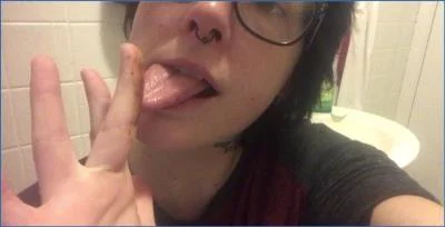 Toilet Slave Missellie Smears Shit and Vomits All Over