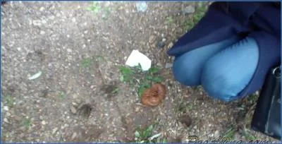PooAlina's Powerful Street Shit: A Rough and Unfiltered Defecation