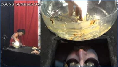 Stupid Slaves Dominate with Grimy Farts and Vomit in Spanish Scat