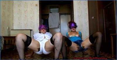 ModelNatalya94 Enema Smearing Orgy - Wild Russian Lesbian Scat &