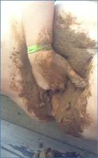 Allura's Solo Scat Ride: Pregnant BBW Shitting and Smearing - Free