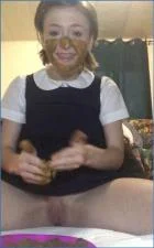 Sexandcandy18 Enema Puking and Dildo Masturbation - Scat and Copro