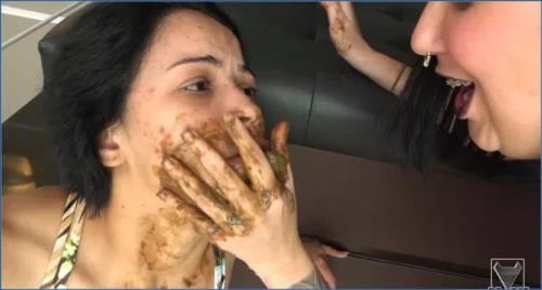 Extreme Girl Naty Hand Feeds Scat and Pee in hardcore Domination video