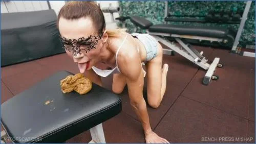 Bench Press Mishap with Scat Pervert Girls