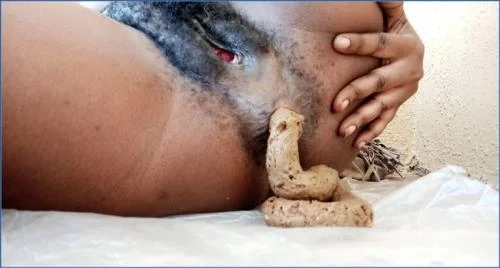 Ebony Princess Delivers Hardcore Piss Scat and Shit Smearing in FullHD