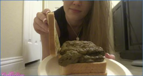 Hardcore Solo Defecation and Smearing with Goddess Ryan in Black Dress