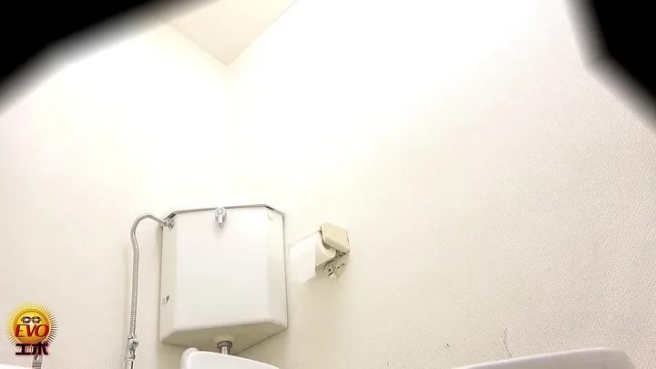 Japanese Restroom Scat with Booted Babe - Long Boots & Messy Toilet